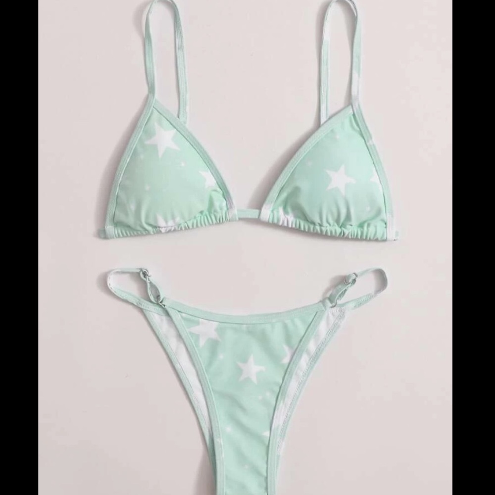 Star triangle bikini swimsuit cheeky swim - Picture 4 of 5
